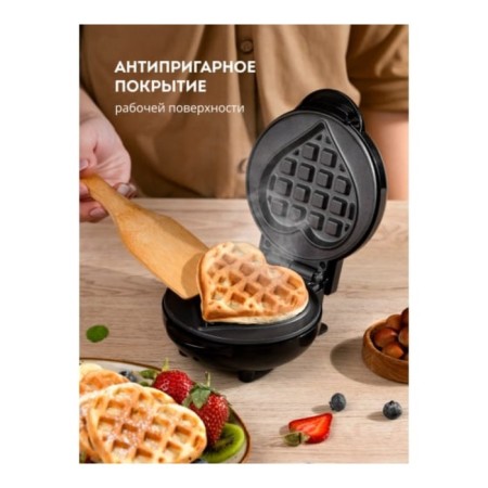 Electric Galaxy Gl 2980, 800 W, Viennese waffles, anti -stick coating, black-3