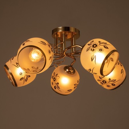 Astra chandelier 5x40W E27 gold 54x54x23cm-2