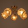 Astra chandelier 5x40W E27 gold 54x54x23cm