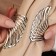 Picking for curtains "Wings", d = 6 × 10 cm, silver color