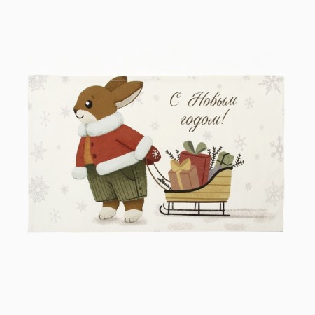 New Year. Ethel Towing Towards Towards 40x73 cm, 100% cotton, sarzha 190 g/m2-1