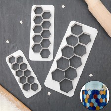 A set of recesses for the marzipan and dough of the Dolyan “Figures. Honeycomb 