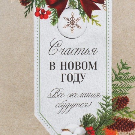 A package without pens “All desires will come true”, 10 x 19.5 x 7 cm, New Year-4