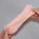 Socks for pedicure, silicone, with perforation, with a separator, 17 × 7 cm, beige color