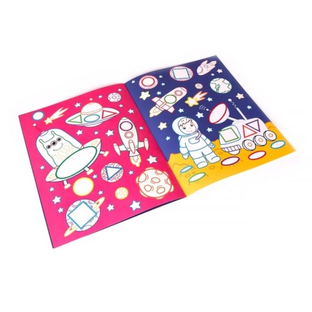 Coloring book "First figures in space"-2