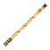 Collar with Militari's backlight 3 glow modes size L, Osh 48-60 x 2.5 cm yellow