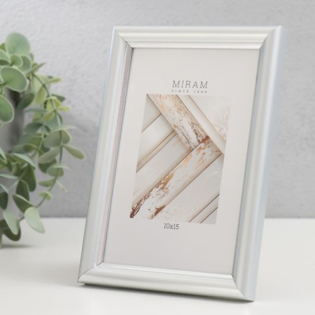 Photo frame Plastic "Mira" 10x15 cm 421 silver-1