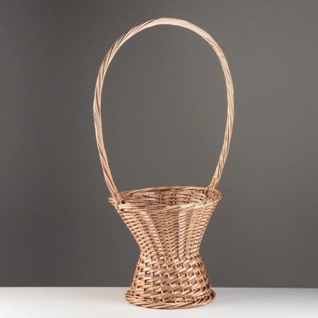 Wicker basket, d30hdb23/h70 cm, 1 pc, willow
