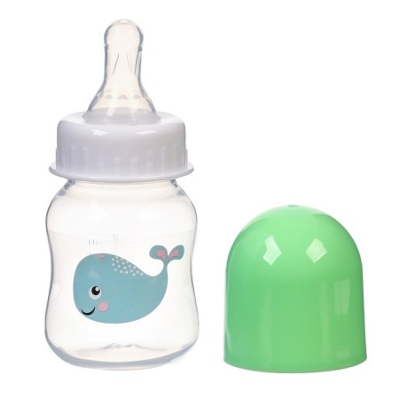 A bottle for feeding, a classic throat, 60 ml., From 3 months., Green color-1