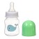 A bottle for feeding, a classic throat, 60 ml., From 3 months., Green color