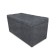 Puff with a lid and weighting, 800 × 400 × 420 mm, Dakota velor, Grey color