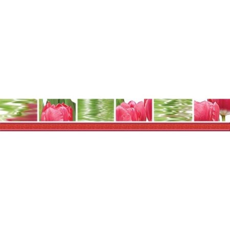 Border 50x7cm Fresh tulips 77-05-47-160