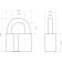 The castle of the hinged "standard" VS2MS, the handle d = 14 mm