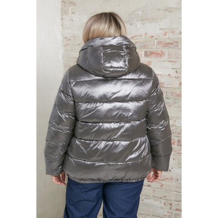 Women's jacket, size 58, gray color-6