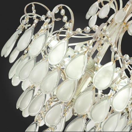 Ceiling EVOLUCE lamp. Sle160302-06. Magonza. 6x60 watts, E14, 50x50x75 cm, golden color-7
