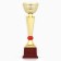 The 174V Cup, award figure, gold, plastic stand, 29.3 x 10 x 7.5 cm.
