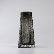 Judy flower vase of black glass 25 × 12.5 × 12.5 cm