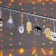 Garland “thread” 1.35 m with nozzles “Eskimo”, IP20, transparent thread, 10 LED, white glow, AAH2