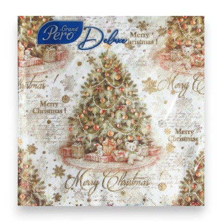 Paper Napkins Pero Deluxe "Vintage spruce", 3 layers, 33x33, 20 pcs.-2