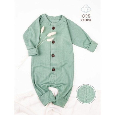 Kemovitson on buttons for children's fashion, height 62 cm, green color-1