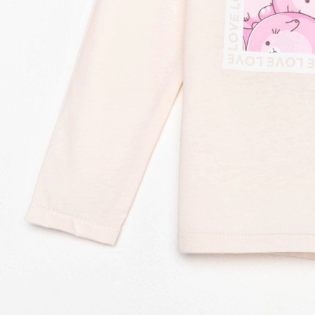 T -shirt with DL. hands. Children's KAFTAN "Dream" R.32 (110-116), beige-6