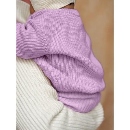 Sweater Knitted Children's Amarobaby Pure Love Buddy, height 86 cm, lilac color-12