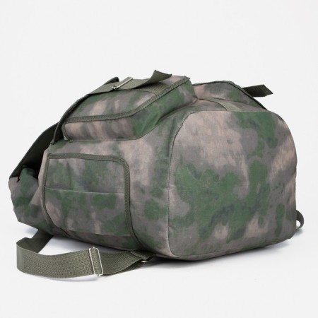 Tourist backpack, 55 liters, cord department, 3 outer pockets, ZFTS, green color-2