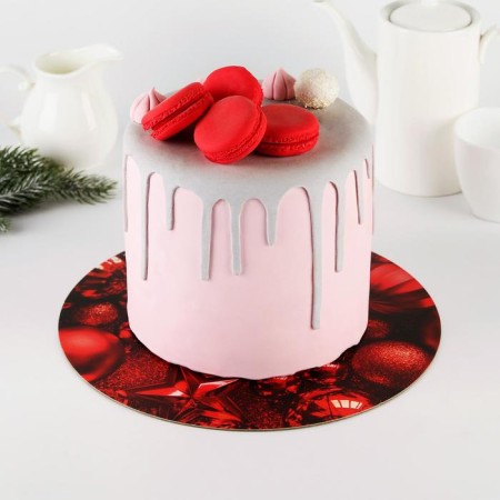 Subway for the cake reinforced "Dream", 28 cm, 2 mm, New Year-2