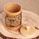 Tueyes "Sugar. Tea Party", 10 x 10 x 15 cm, birch bark