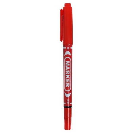 Permanent marker, double -sided, round, 2 mm/0.7 mm, red, calligrata 1120-1