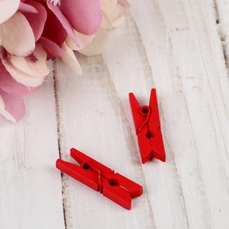 Set of decorative mini-trumpers "needlework" 18 pcs, red-1