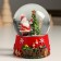 Souvenir Polystone Water Ball "Grandfather Moroz hangs a garland on the spruce" 7x8x9 cm