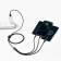 Cable 3B1 Baseus, Tungsten Gold One-For-Three, Microusb+Type-C+Lightning, 3.5a, 1.5 m, Black