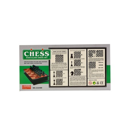 Magnetic chess 31 x 31 cm, King H-5.8 cm, D-2.3 cm, plastic board and figures-8