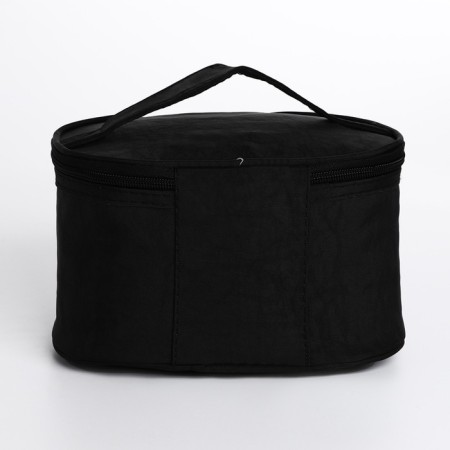 Cosmetic bag with lightning, black color-1