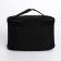 Cosmetic bag with lightning, black color