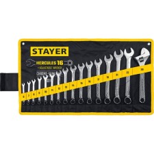 A set of combined and divorced wretches of the Stayer Hercules 27092-H16, 6-30 mm, 16 pieces