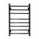 Electric towel "Sanprise" Quadro P8, 500x800 mm, universal, black