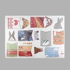 Interior plastic sticker 