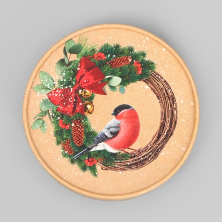 Gift Box "New Year's Wreath", 12 x 8 cm, New Year-3