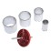 A set of ring crusts in ceramics tundra, 33-53-67-73 mm, 4 pcs.