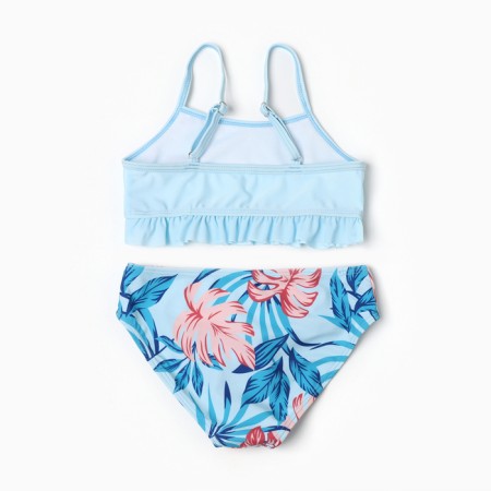 Separate swimsuit for girls, blue color, height 122-128 cm-2