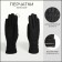 Gloves are female, dimensionless, without insulation, black color