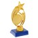 The award figure "Star with a man", the plastic stand is blue, 15 x 6.3 x 6.3 cm.