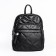 Women's backpack, eco -leather, Ludor black, 24x12x30 cm