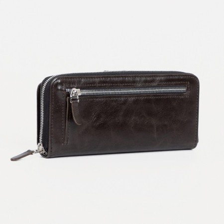Male purse on lightning for Textura bills, for cards, for coins, black color-1