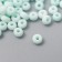 Glass 8/0 "Marshmallow. Matte. Mint" 10 g