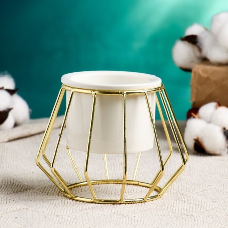 Kashpo on a gold stand, 10x8.5cm-1