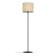The floor lamp with the Butterburn, E27 1x25W shuttress