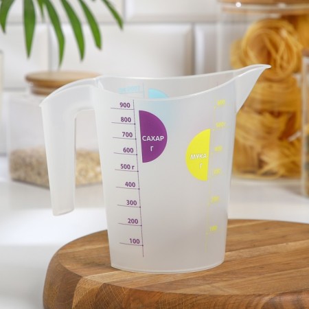 Jug -measured jug, 1 l, the color is transparent-2